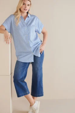 Everyday Styles|Vacation Shop-Soft Surroundings Je Veux TENCEL Shirt Light Chambray