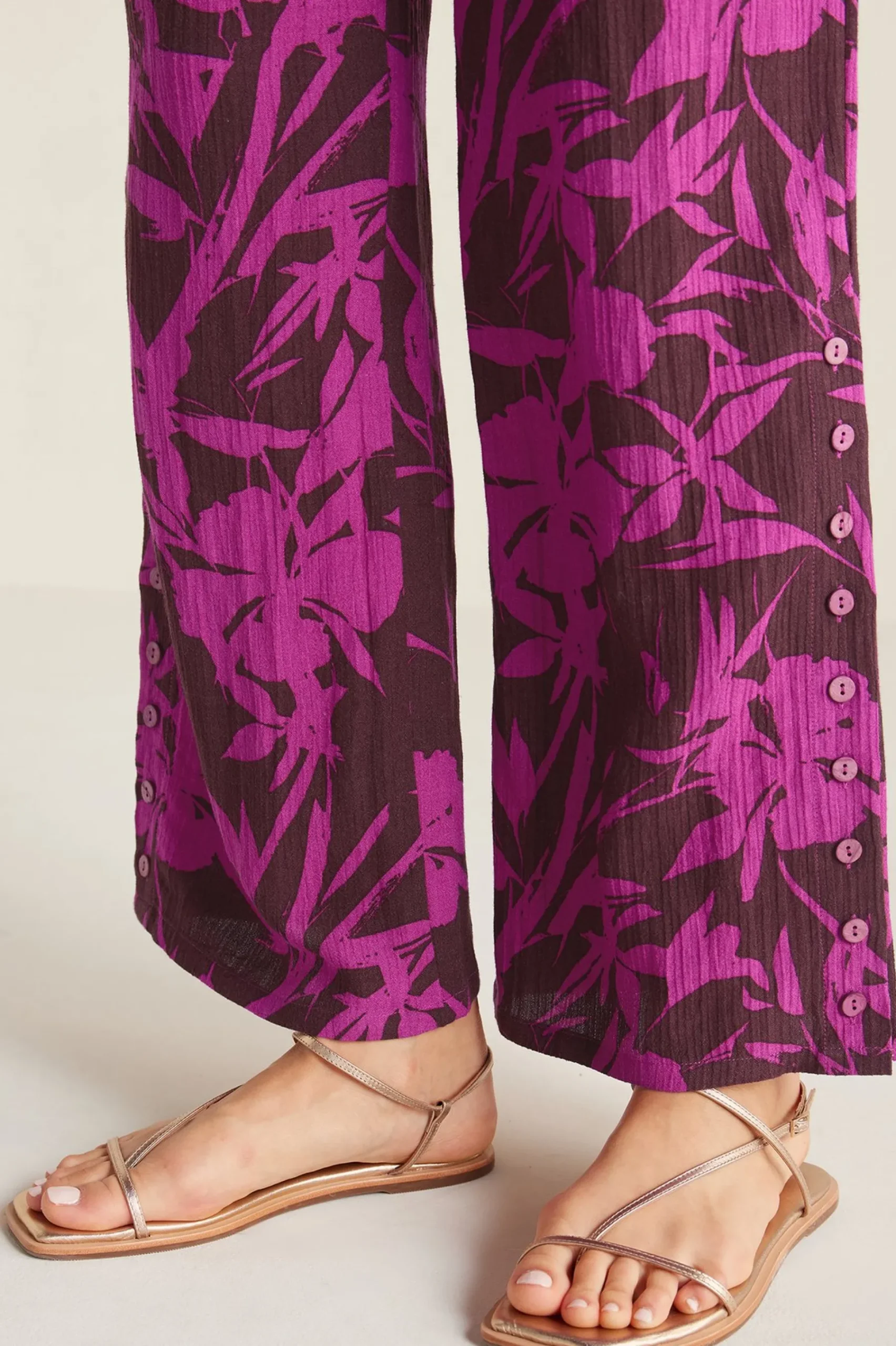 sandals|flats-Soft Surroundings KAANAS Alayta Strappy Sandal Gold