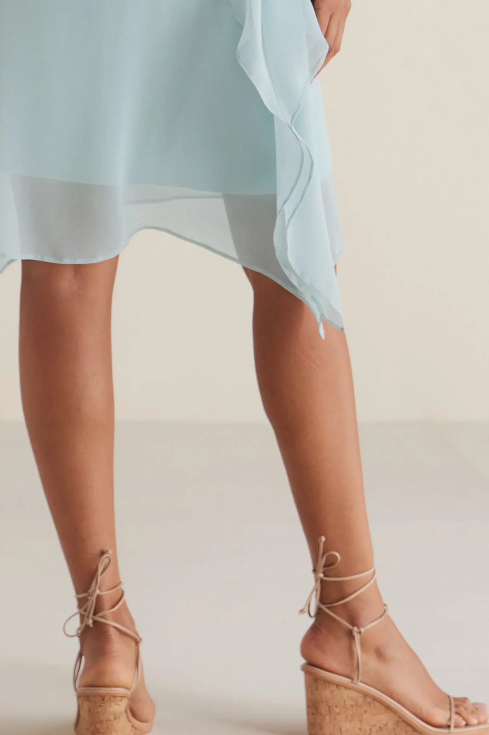 sandals|heels-Soft Surroundings KAANAS Amiata Strappy Wedge Sandal Nude