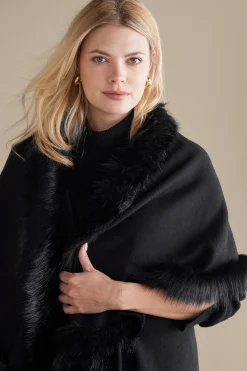 Scarves & Wraps-Soft Surroundings Kamaria Wrap Black