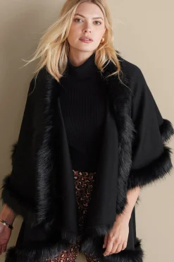 Scarves & Wraps-Soft Surroundings Kamaria Wrap Black
