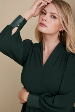 forever favorites|work to play-Soft Surroundings Katrina Dress Jewel Green
