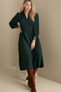 forever favorites|work to play-Soft Surroundings Katrina Dress Jewel Green