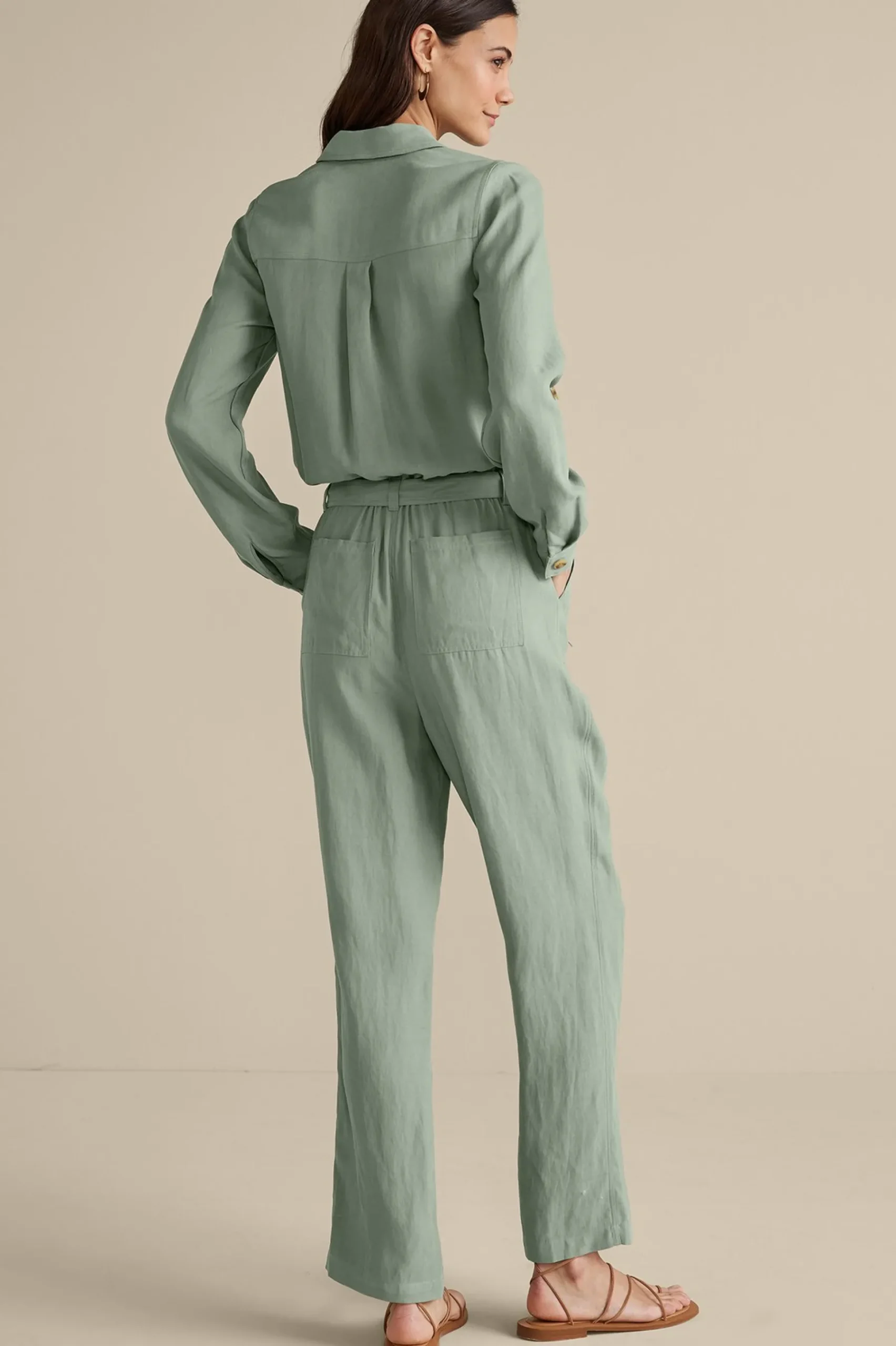 Jumpsuits|casual-Soft Surroundings Kerry Jumpsuit Light Chambray