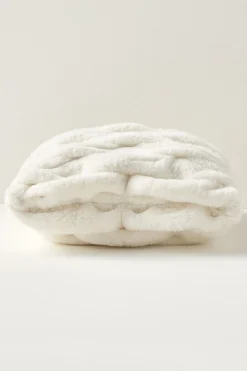 Bedding Essentials|pillows-Soft Surroundings La Parisienne Faux Fur Pillow Snow Leopard