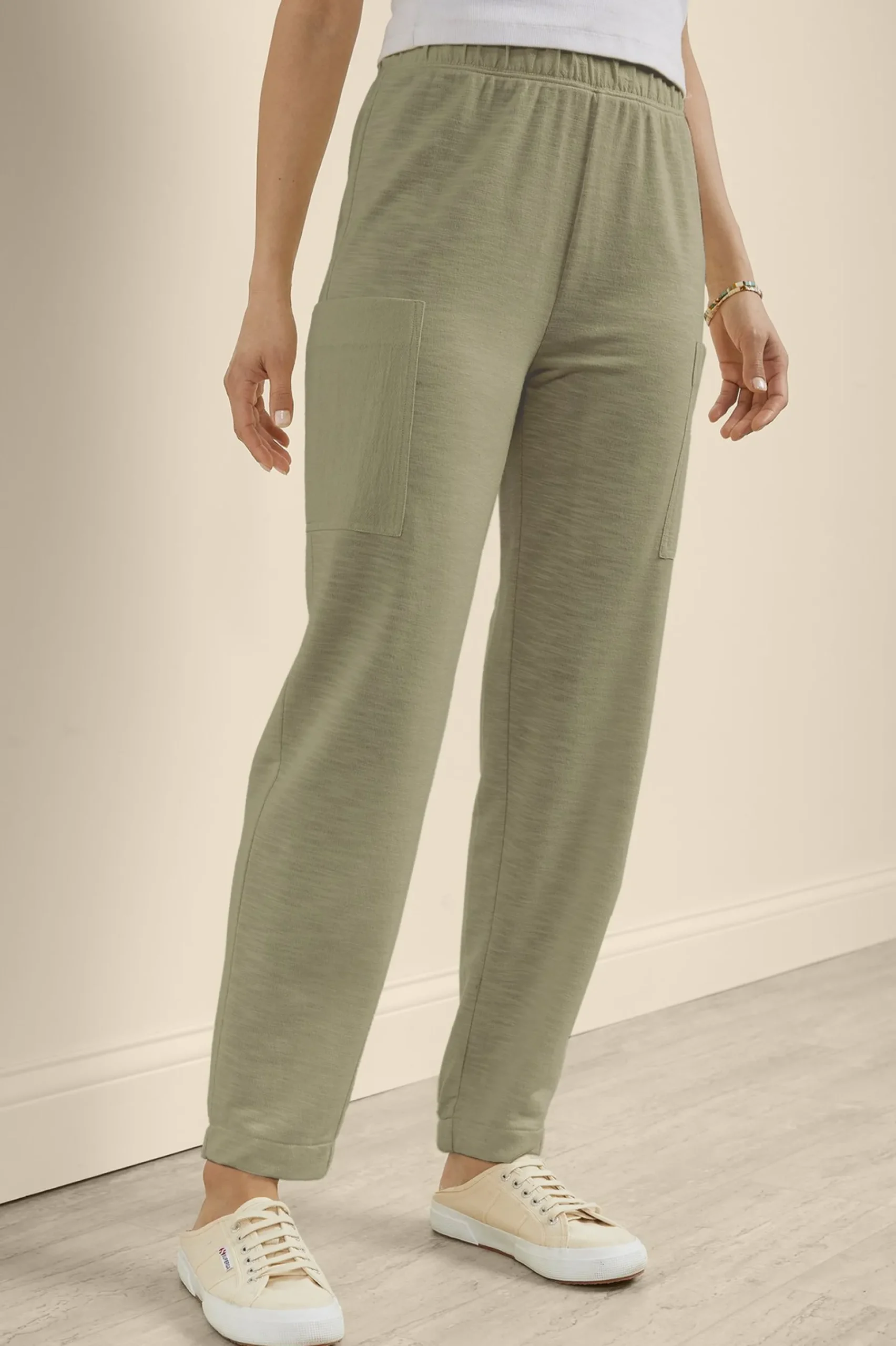 Wear Now Styles|Gauze Shop-Soft Surroundings Lanai Lounge Pants Bay Leaf