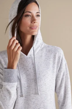 Sleepwear & Lounge-Soft Surroundings Lazy Day Lounge Dress White/Grey