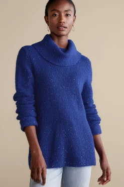 Into The Blues|Sweaters & Cardigans-Soft Surroundings Linley Sequin Sweater Sapphire