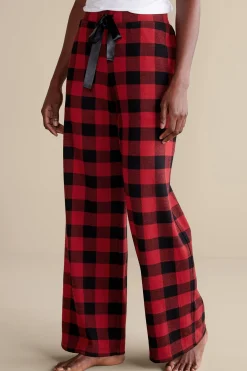 Sleepwear & Lounge-Soft Surroundings Mad About Plaid Pant Red Plaid