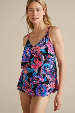 magicsuit|separates-Soft Surroundings Magicsuit by MiracleSuit® Chloe Tankini Top Sonic Blooms