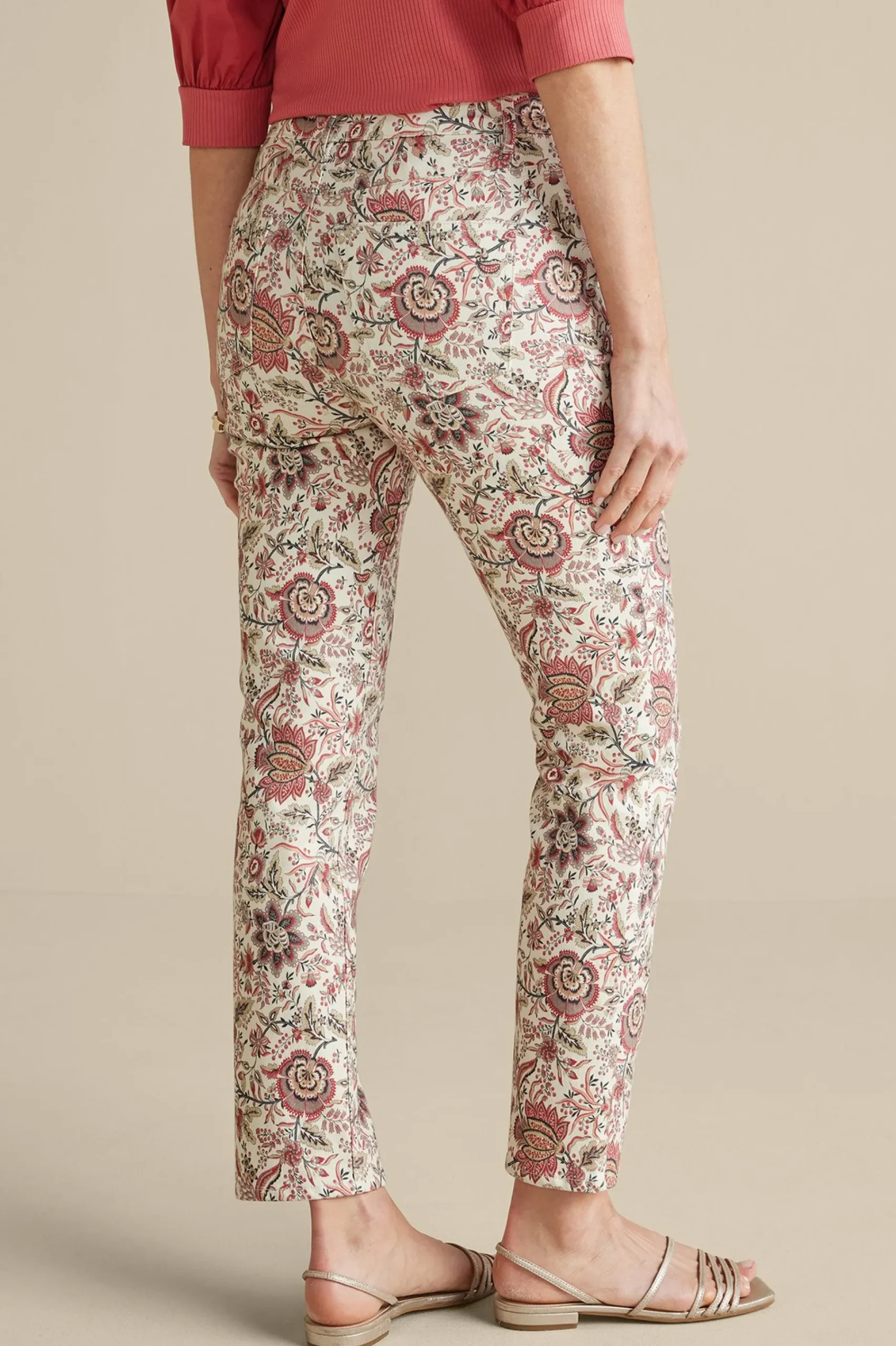 Feminine Flourish|Vacation Shop-Soft Surroundings Manisha Straight Leg Jeans Desert Jacobean