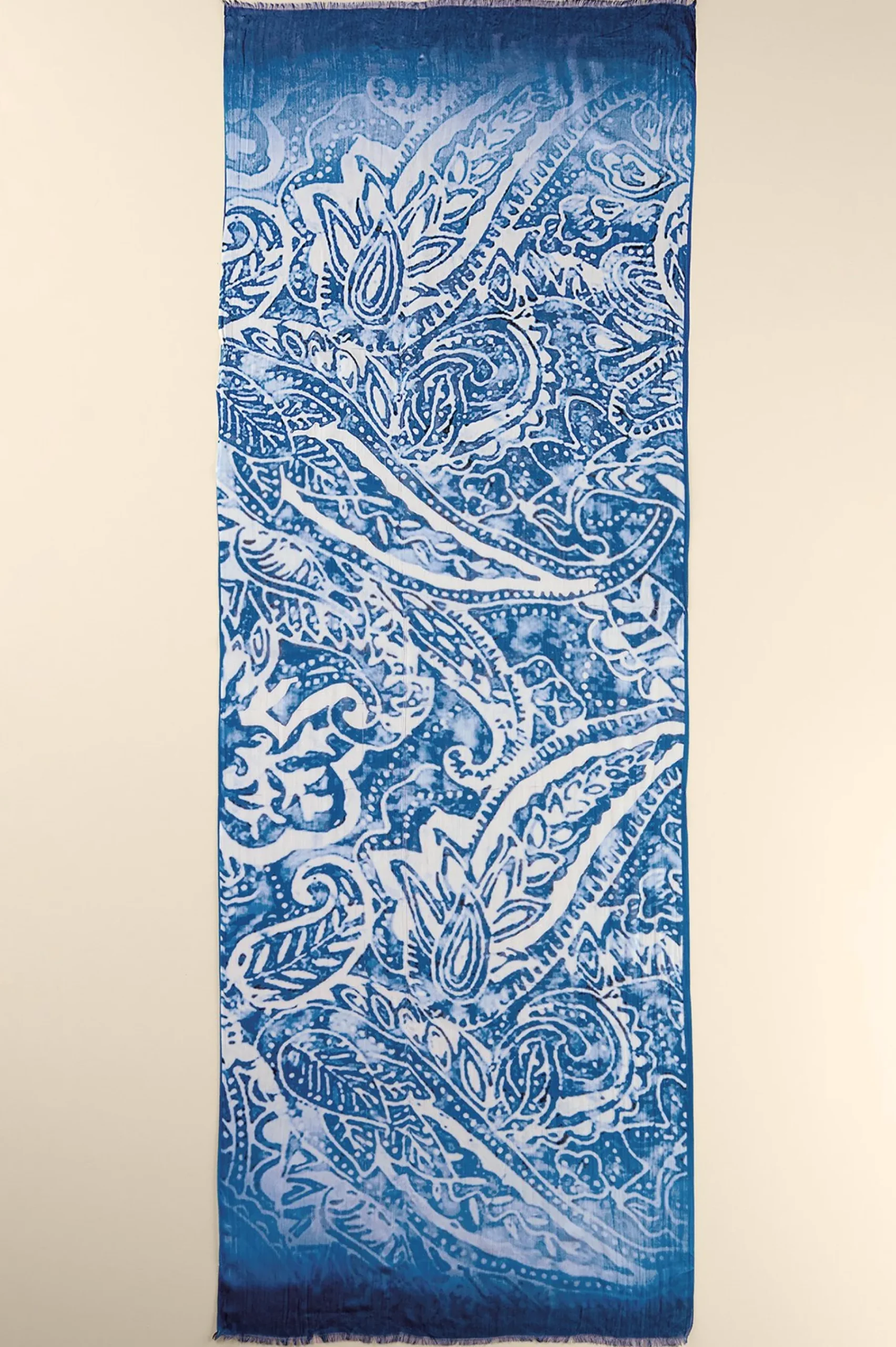 Scarves & Wraps|Feminine Flourish-Soft Surroundings Maren Ombre Scarf Blue Multi