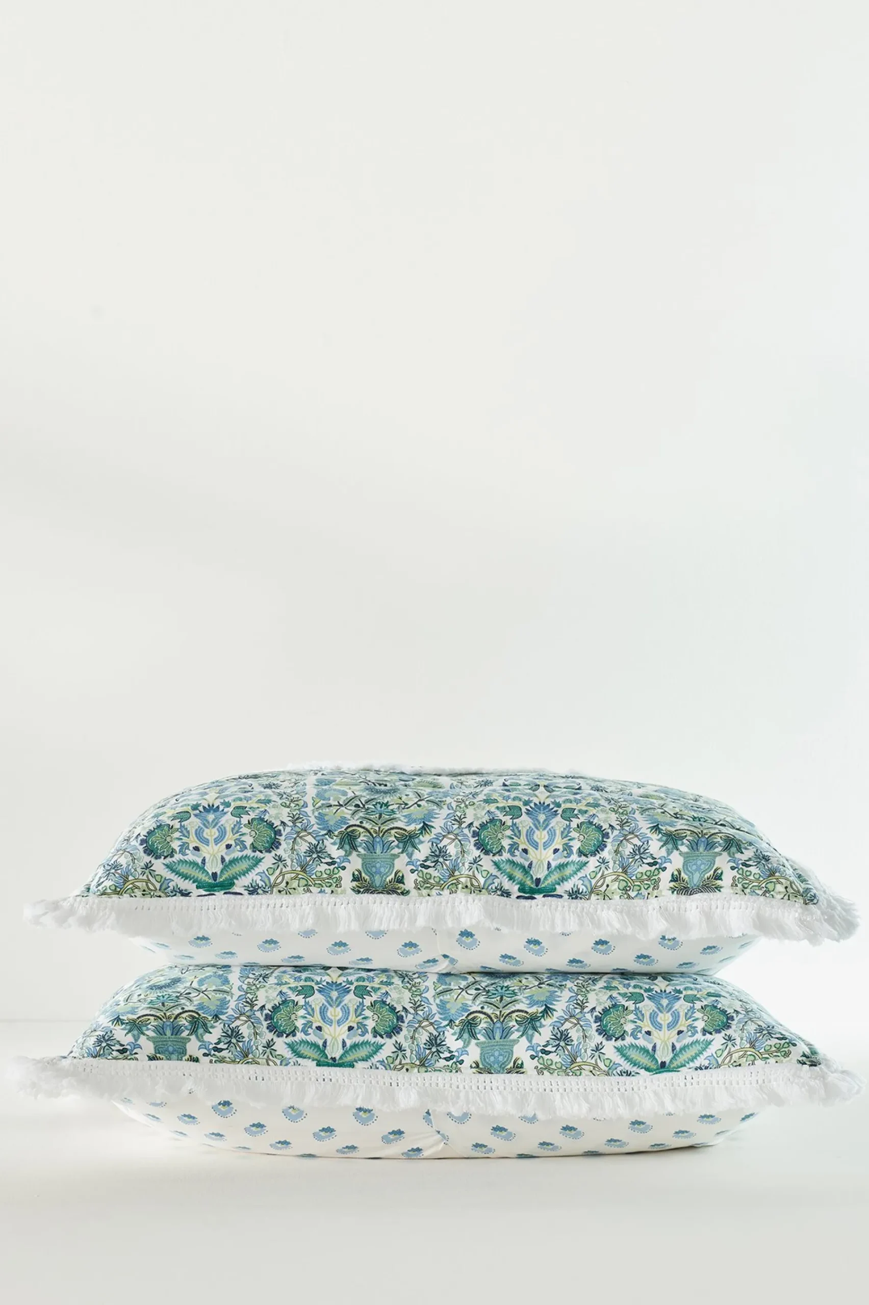 pillowcases & shams-Soft Surroundings Margo Iris Printed Sham Indigo Multi