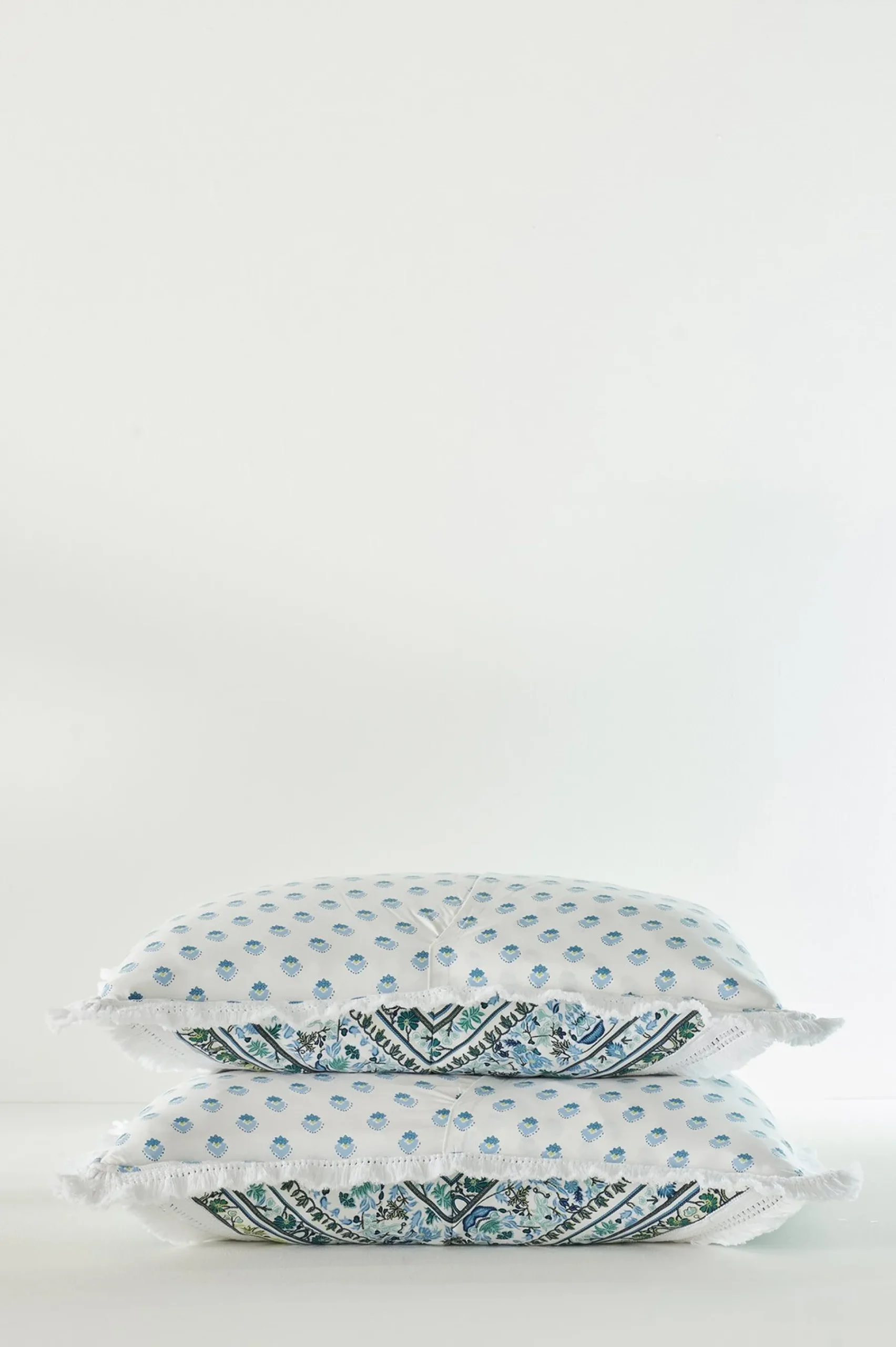 pillowcases & shams-Soft Surroundings Margo Iris Printed Sham Indigo Multi
