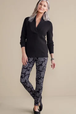 Everyday Styles|Sweaters & Cardigans-Soft Surroundings Meera Sweater Black
