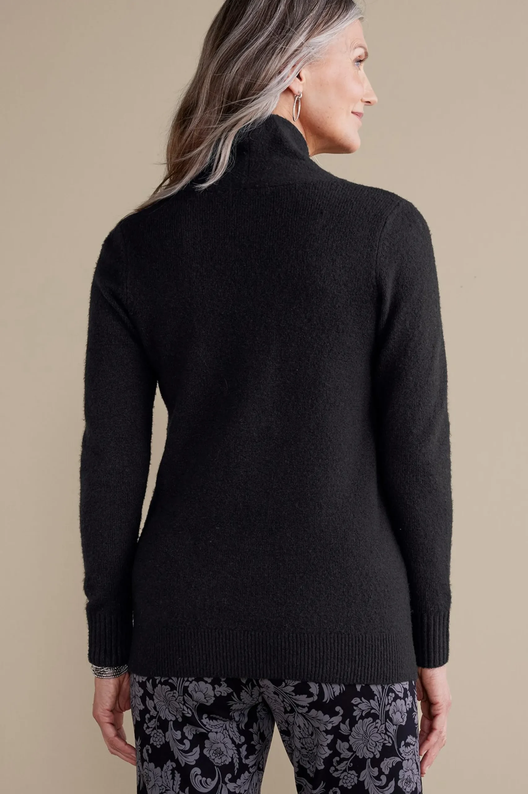 Everyday Styles|Sweaters & Cardigans-Soft Surroundings Meera Sweater Black