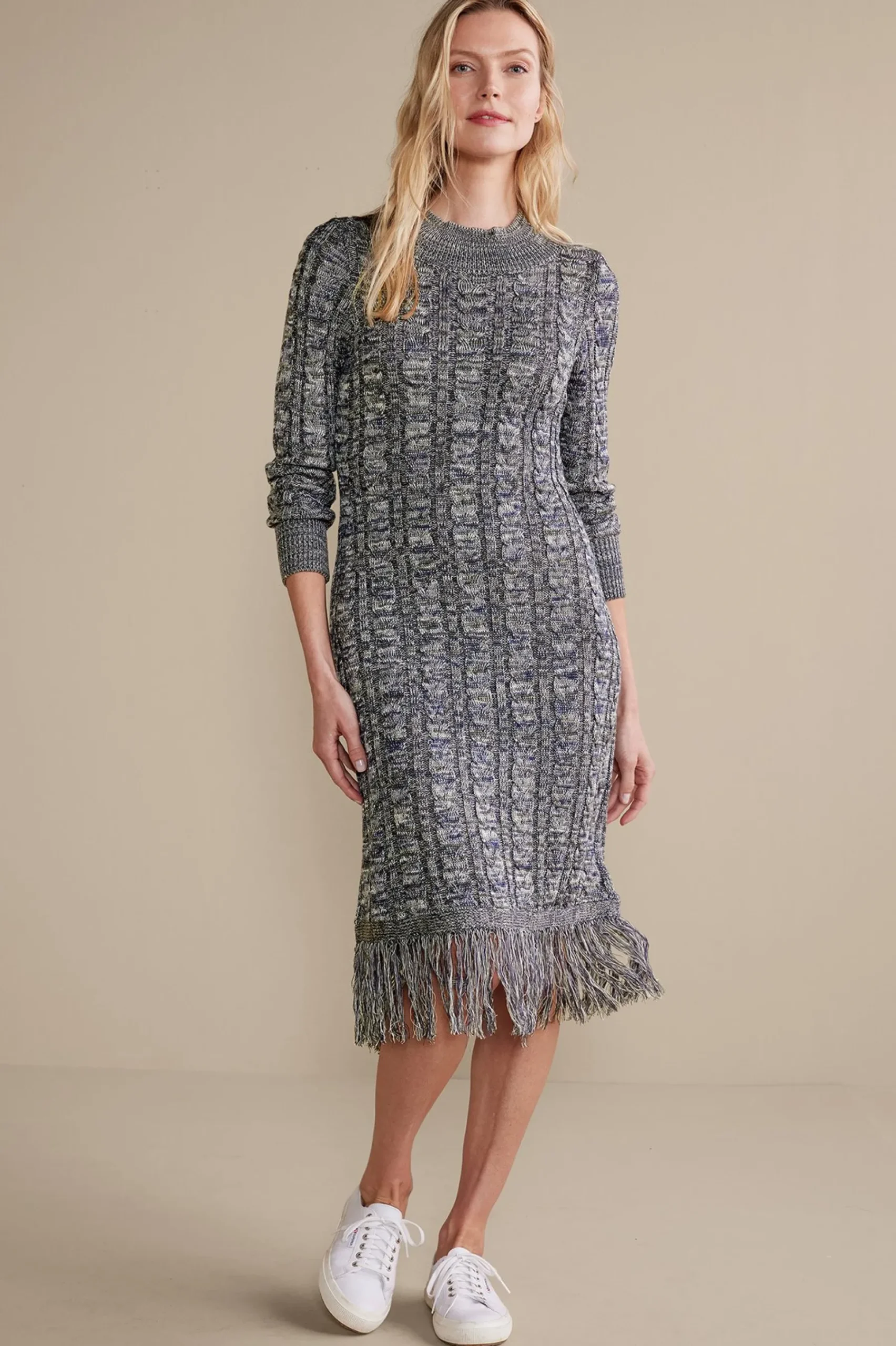 Everyday Styles|work to play-Soft Surroundings Neve Sweater Dress Charcoal Grey