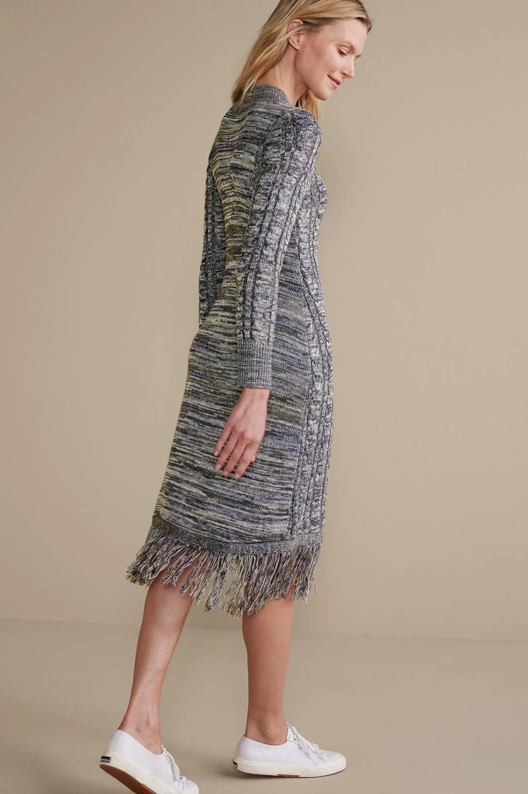Everyday Styles|work to play-Soft Surroundings Neve Sweater Dress Charcoal Grey