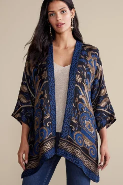 Into The Blues|Everyday Styles-Soft Surroundings Night Garden Topper Tapestry Multi