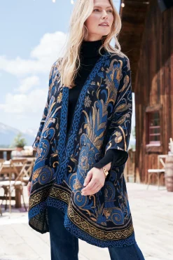 Into The Blues|Everyday Styles-Soft Surroundings Night Garden Topper Tapestry Multi