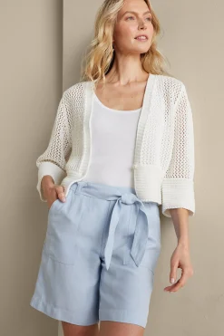 Into The Blues|Vacation Shop-Soft Surroundings Ojai Shorts Light Chambray