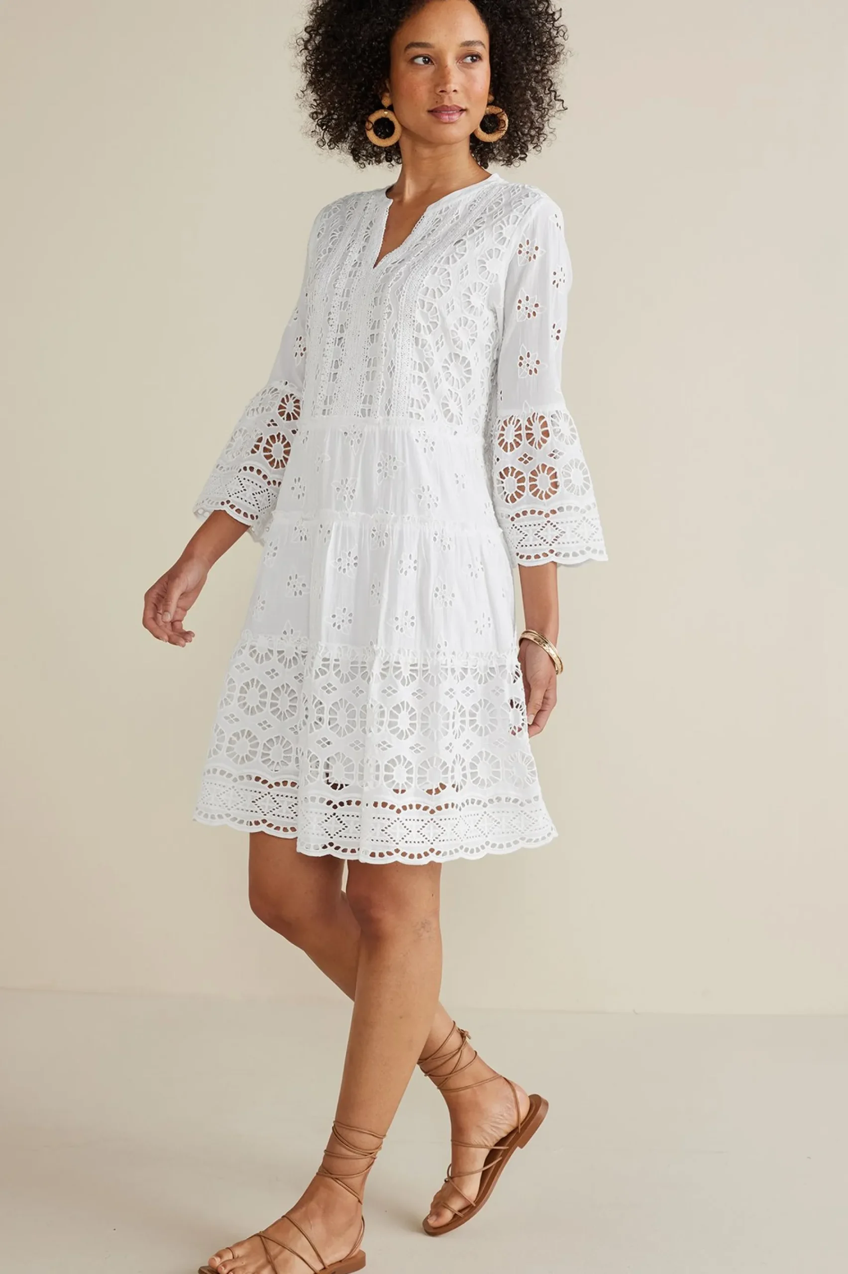 Feminine Flourish|Into The Blues-Soft Surroundings Petites Cordelia Short Dress Swedish Blue
