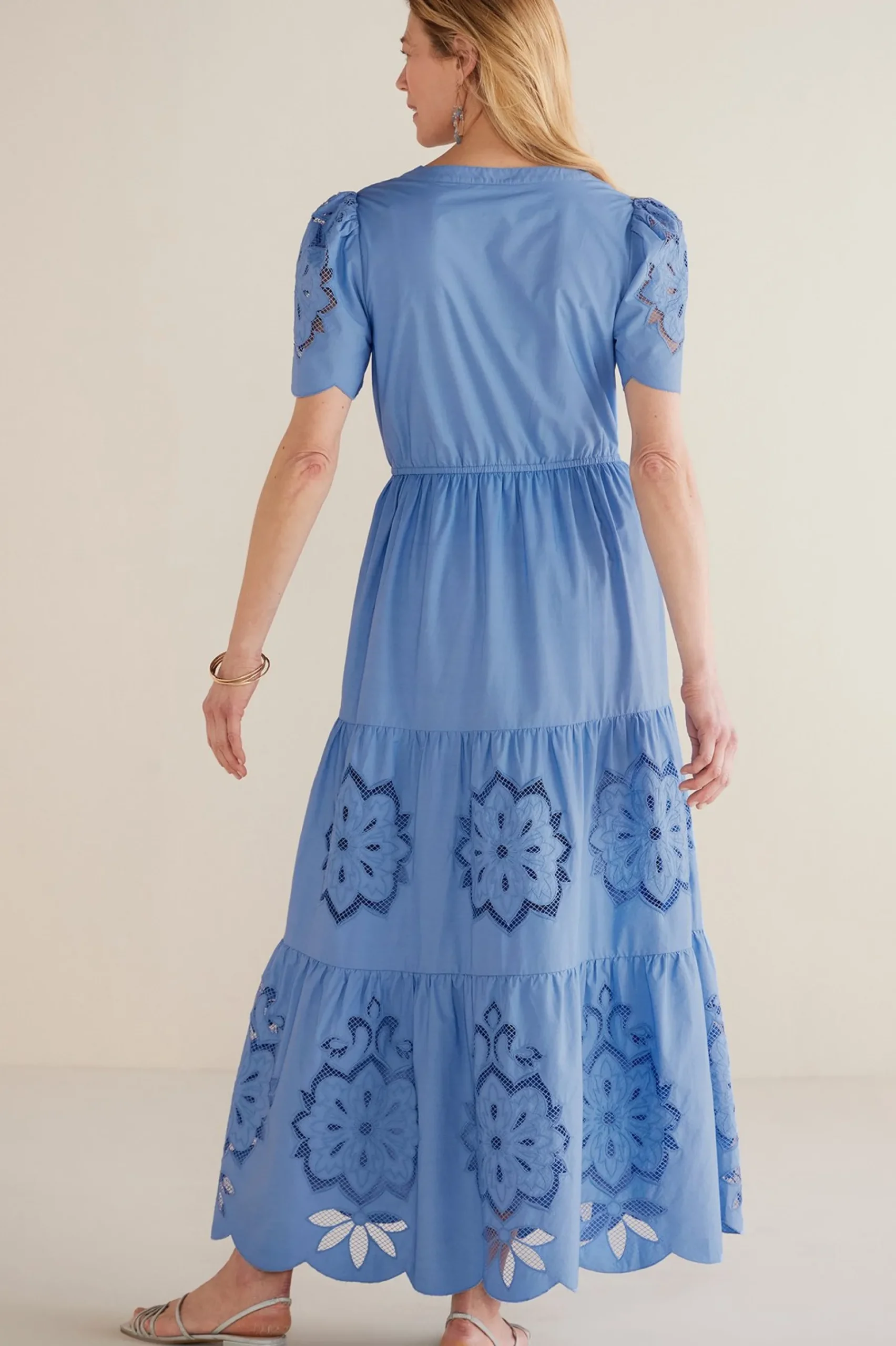 Feminine Flourish|Into The Blues-Soft Surroundings Petites Dorothy Maxi Dress Blue Bonnet