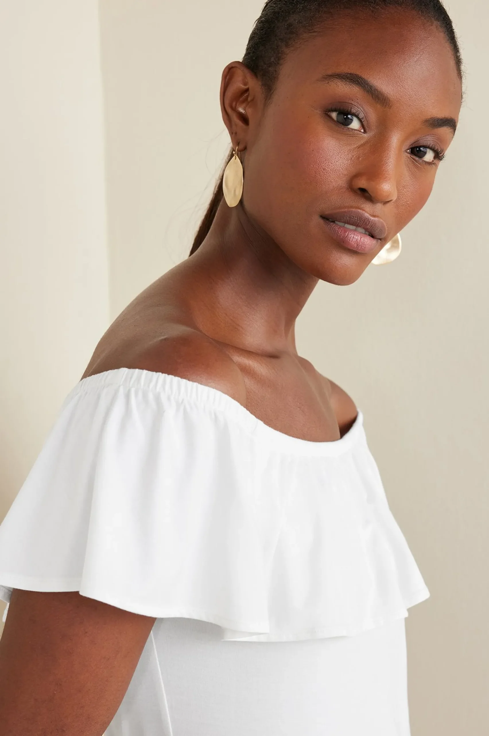Feminine Flourish-Soft Surroundings Petites Essie Top White