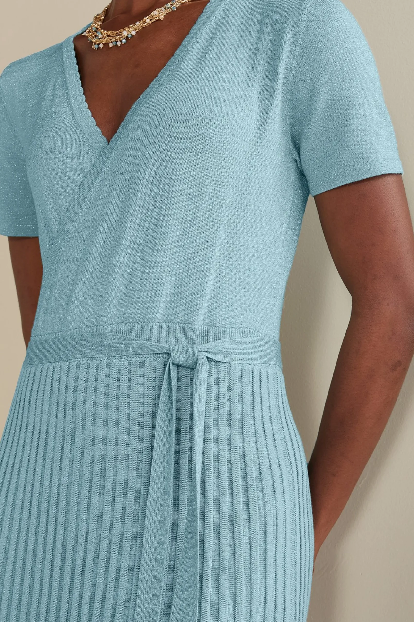 Into The Blues|Dresses-Soft Surroundings Petites Janelle Maxi Dress Aquatic Blue