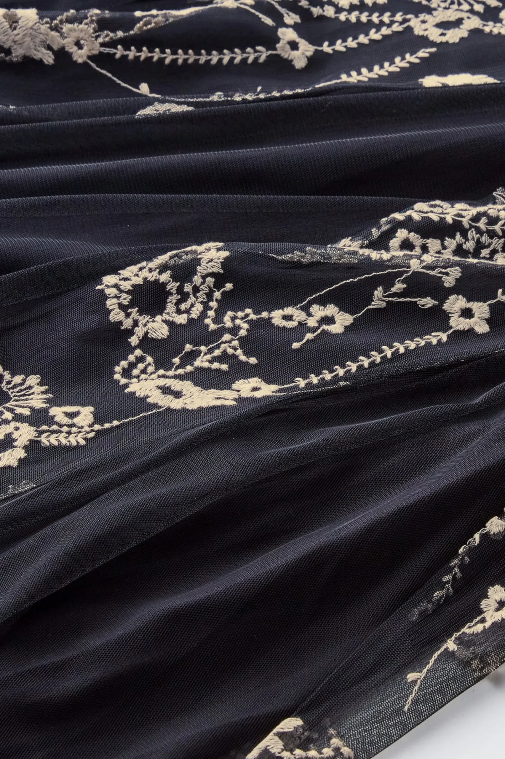 Global Artistry|Skirts-Soft Surroundings Petites Leatrice Embroidered Maxi Skirt Black
