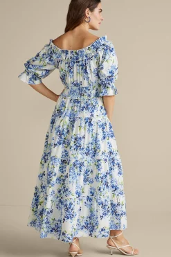Into The Blues|The Floral Shop-Soft Surroundings Petites Rosana Maxi Dress Wisteria