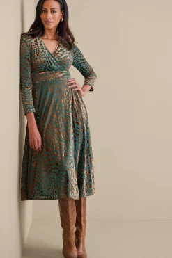 patterned|mid-length-Soft Surroundings Petites Shae Dress Multi Animal