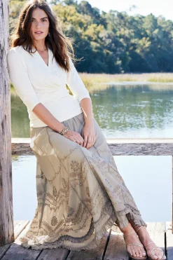Feminine Flourish|Vacation Shop-Soft Surroundings Portia Skirt Taupe