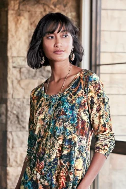 Earrings|earrings-Soft Surroundings Ratana Chandelier Earring Smoky Multi