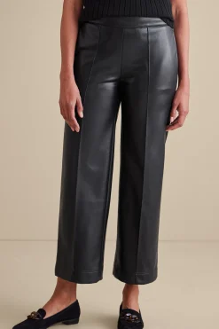 cropped|ankle-Soft Surroundings Rivka Faux Leather Pants Black