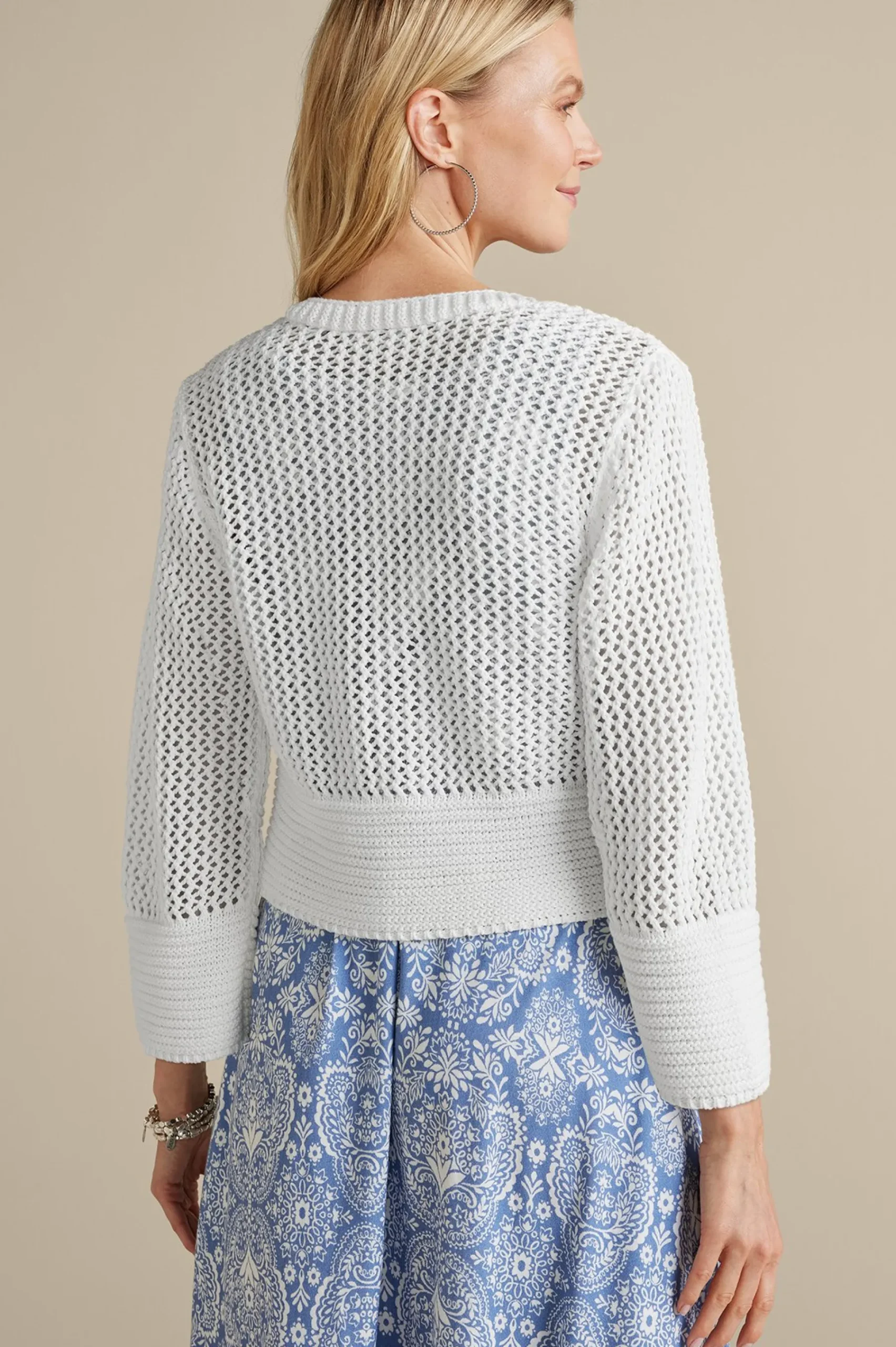 Feminine Flourish|Vacation Shop-Soft Surroundings Sakari Cardi White