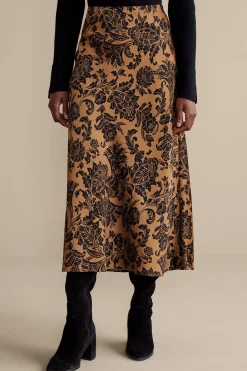 Feminine Flourish|Skirts-Soft Surroundings Samira Skirt Neutral Floral