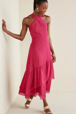 solids|patterned-Soft Surroundings Sanna Sparkling Maxi Dress Sangria