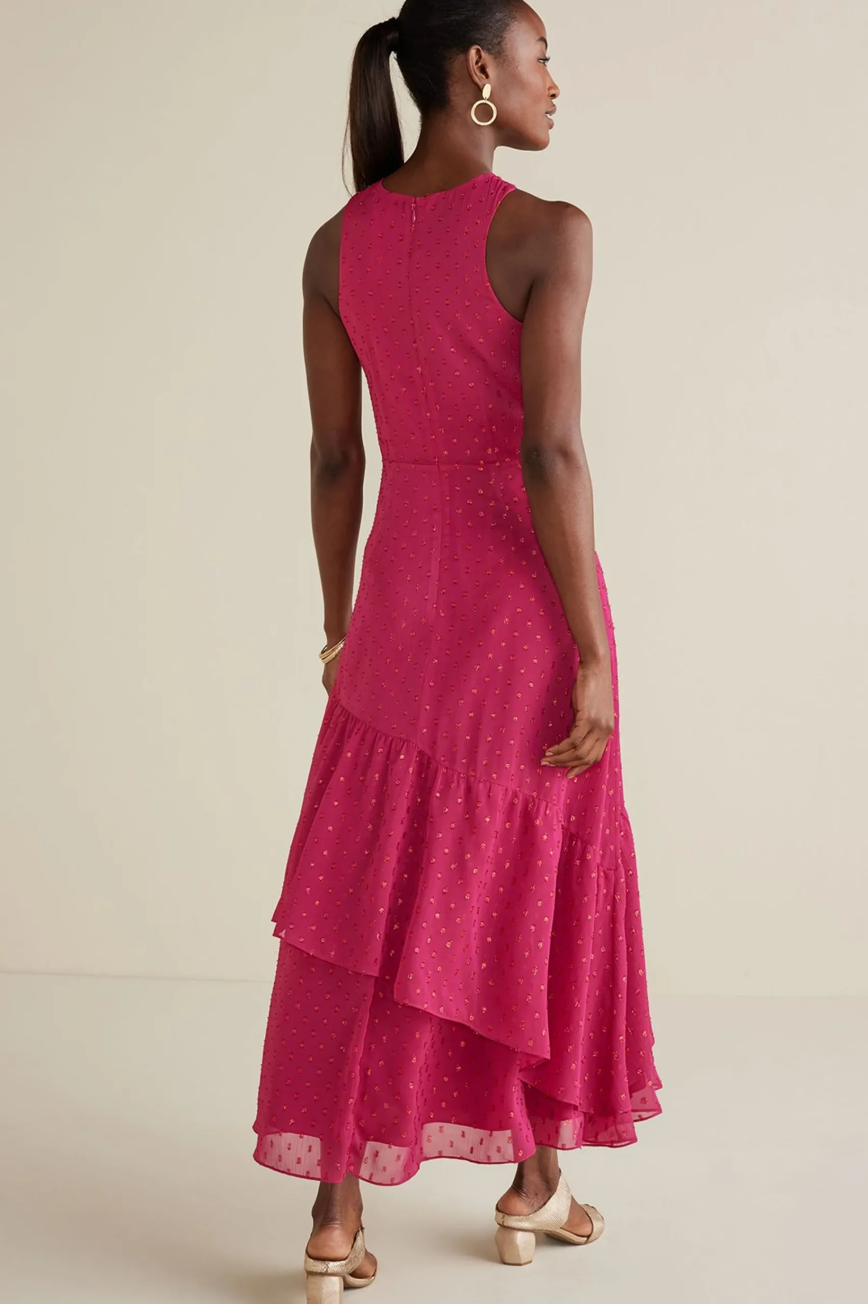 solids|patterned-Soft Surroundings Sanna Sparkling Maxi Dress Sangria