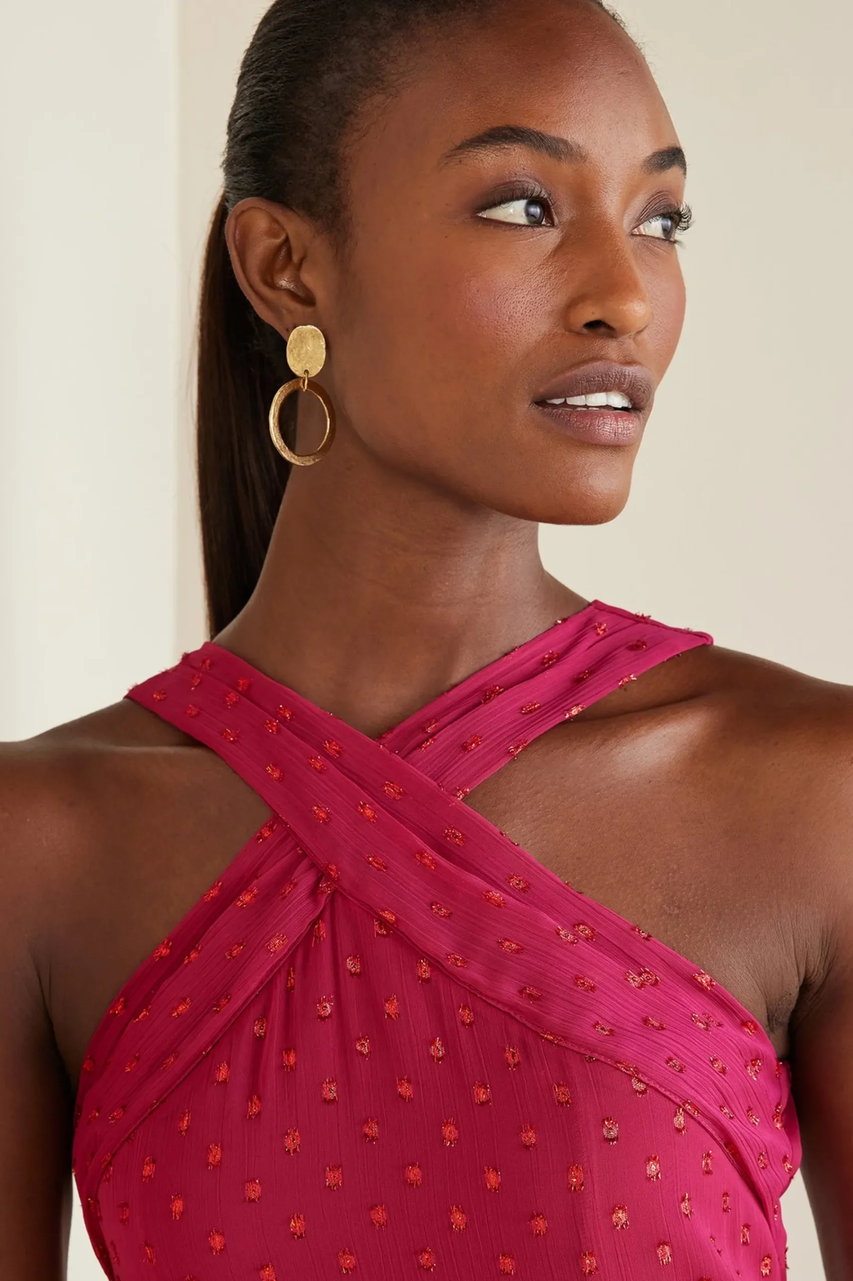 solids|patterned-Soft Surroundings Sanna Sparkling Maxi Dress Sangria
