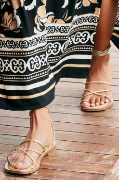 sandals|heels-Soft Surroundings Seychelles Lilac Sandal Gold