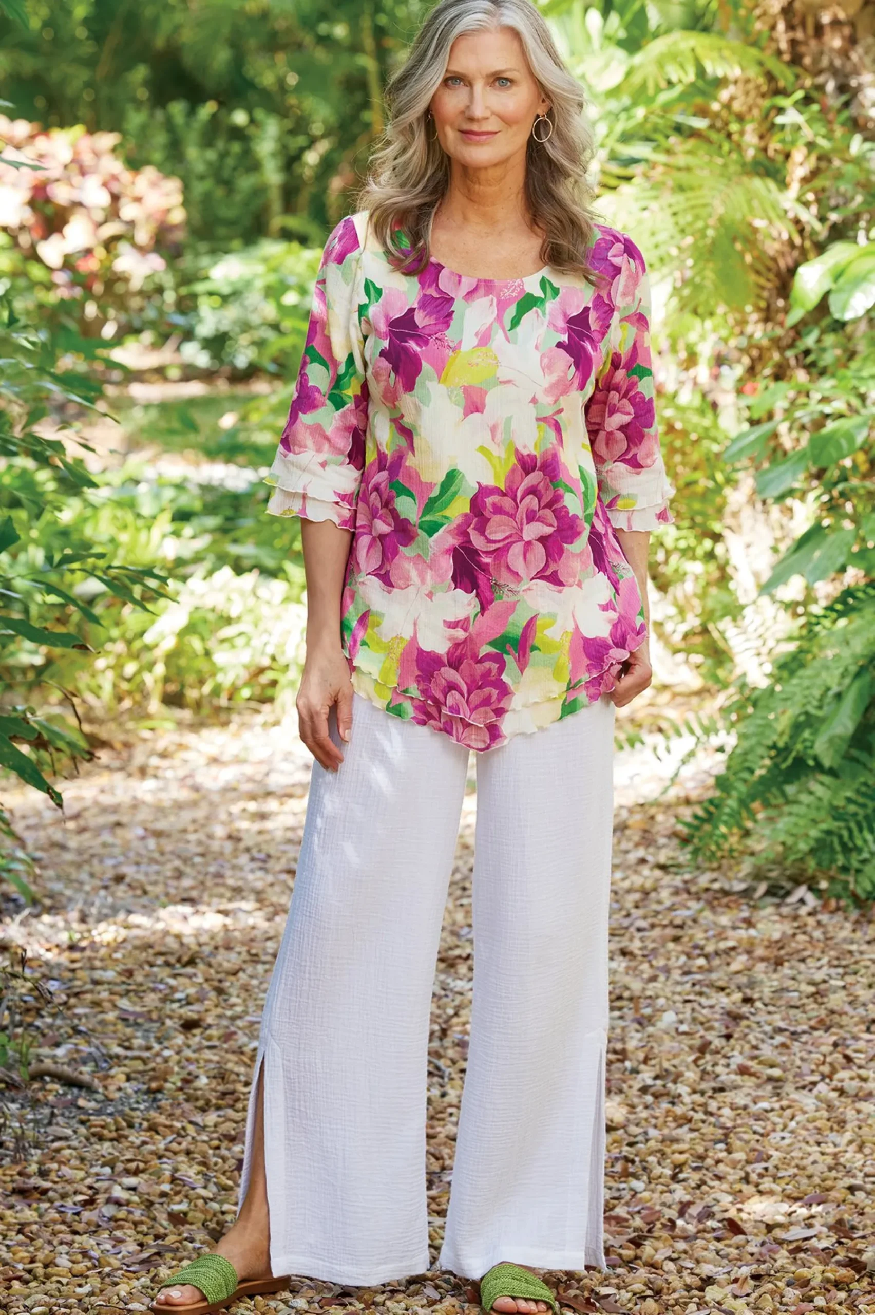 Into The Blues|Everyday Styles-Soft Surroundings Siesta Key Tunic Aqua Splash