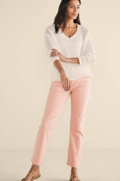 Feminine Flourish|Vacation Shop-Soft Surroundings Simone Crochet Sweater White