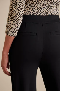 Soft Essential Styles|full length-Soft Surroundings Soft Essential Ponte Wide Leg Pants Black