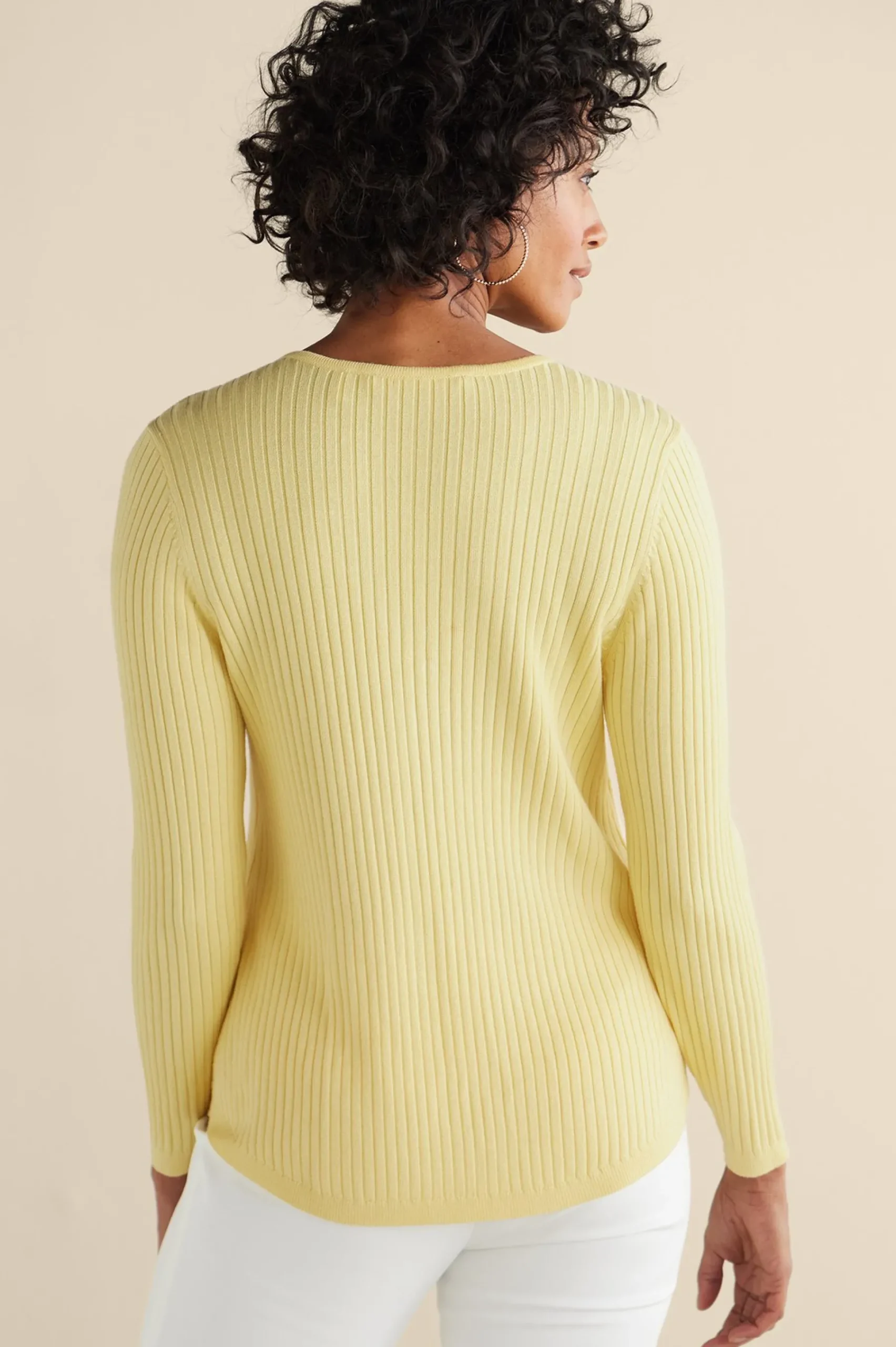 Soft Essential Styles|Vacation Shop-Soft Surroundings Soft Essential™ Ribbed Valentina Sweater Blue Bonnet