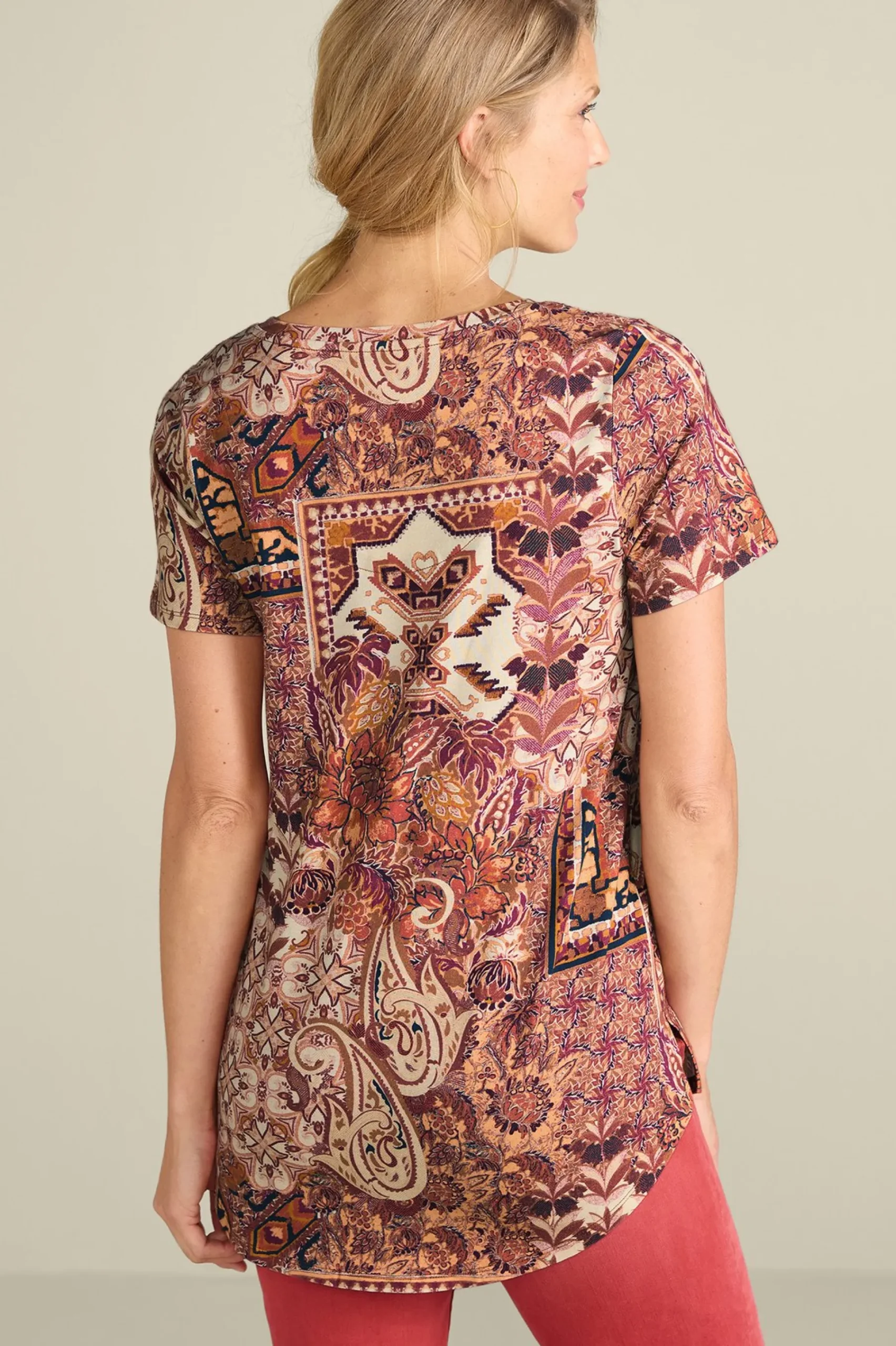 Soft Essential Styles|Everyday Styles-Soft Surroundings Soft Essential™ SUPIMA® Isabel Short Sleeve Tunic Black