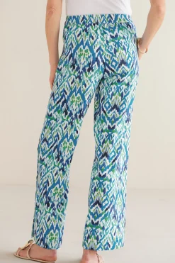 Vacation Shop|Linen Shop-Soft Surroundings Sonoma Linen Blend Wide Leg Pants Black