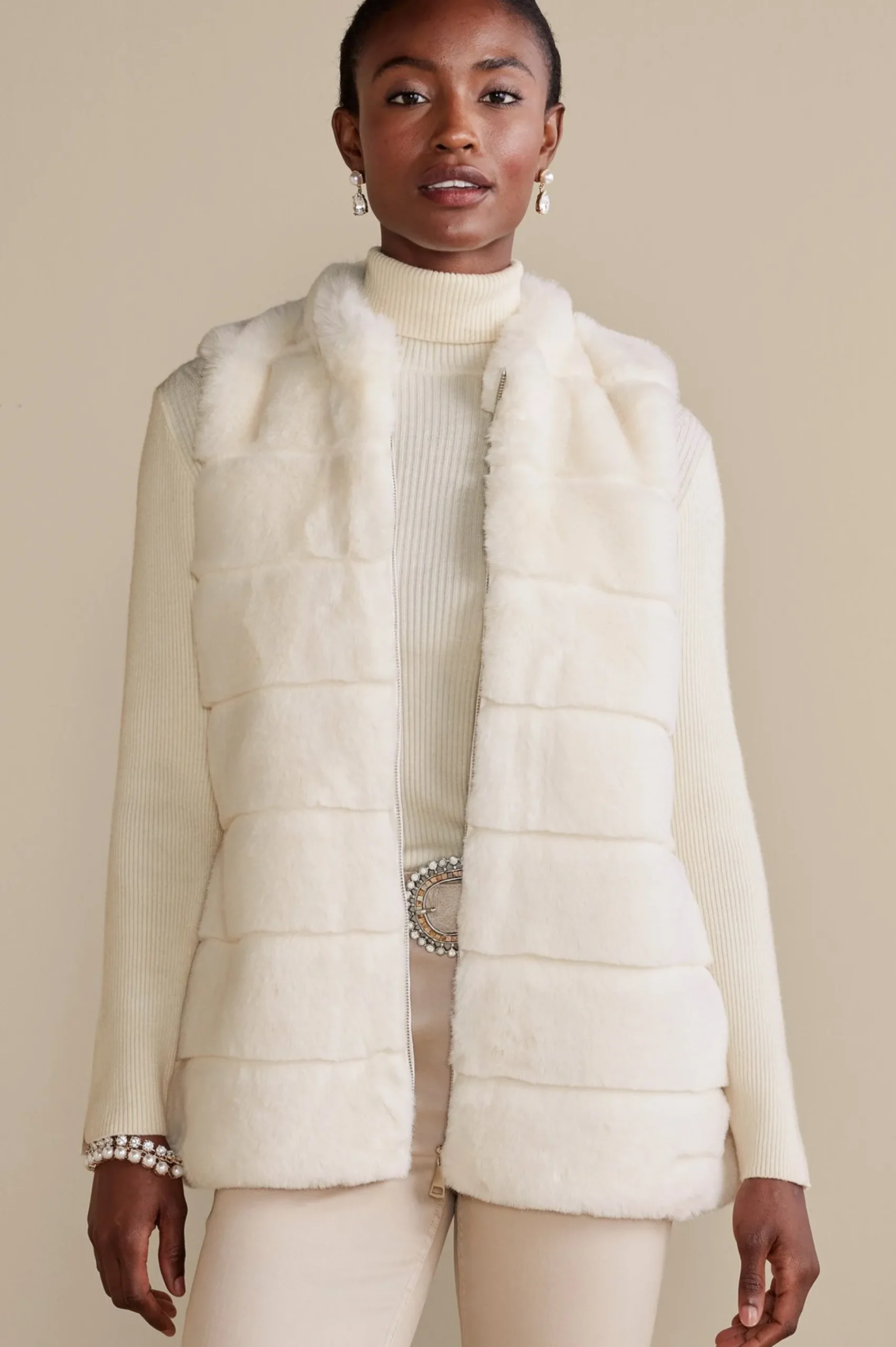 Jackets & Coats|vest-Soft Surroundings St. Moritz Vest Antique White