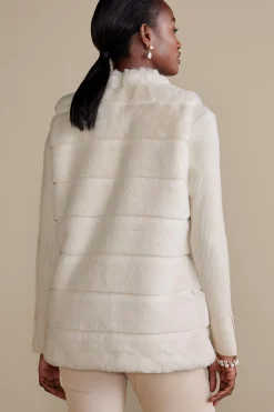 Jackets & Coats|vest-Soft Surroundings St. Moritz Vest Antique White