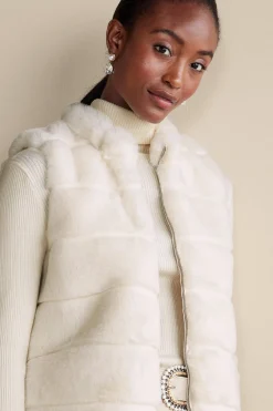 Jackets & Coats|vest-Soft Surroundings St. Moritz Vest Antique White